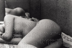 my-secret-eye:Leon Ferrari, Union Libre ( A Poem by André Breton embossed in Braille on a Photograph), 2004