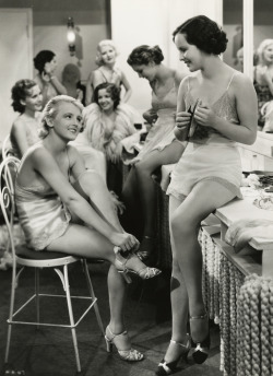  Chorus Girls backstage on the set of Hips, Hips, Hooray! circa1934 