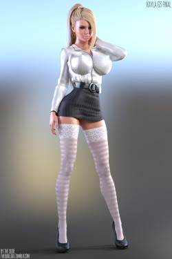 thedude3dx:  Kayla’s back!“Wait, what do you mean back?”Well, I mean that ever since I switched from V4 to G3F, I never really felt like I was able to properly recreate her. The hair style I had for her in Ode To Pretty Girls was nice enough, but