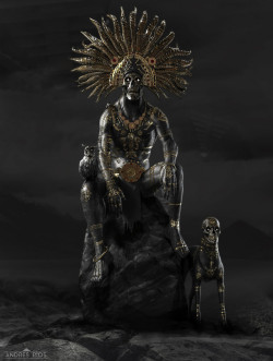 thecollectibles:    Mictlantecuhtli - Aztec God of Death by  Andres Rios    Featured at our Instagram page ♡   