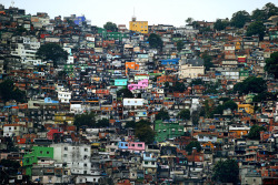  A general view of the Rocinha favela in Rio de Janeiro, Brazil on June 9, 2014. 