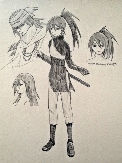 pinkpinkwinkwink:  {27/06/2015}Here is Sasuko Uchiha! (Sasuke female version lol) - The last outfit.I really had fun to draw him as a girl. She (he) looks like calm, cool, arrogant but tsundere(?).I don’t like to draw her(him) with bandages on the
