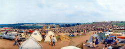 :    Woodstock, Before the music began. Photographed by Elliott Landy, 1969.   