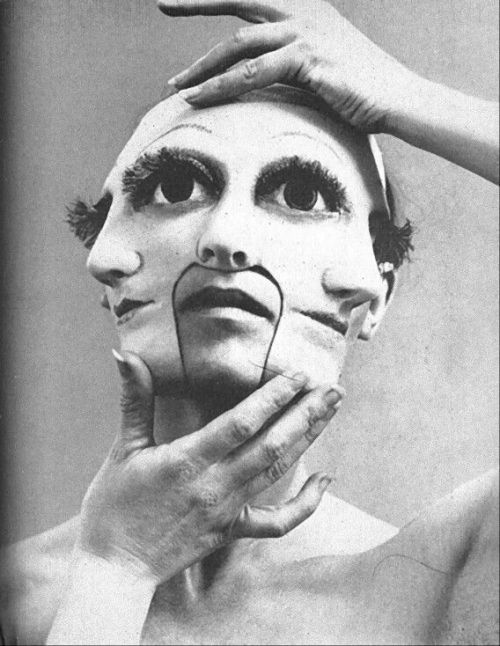 circus-sonata:  An image of a performer from one of the plays of Eugène Ionesco, a Romanian/French Absurdist playwright who published work from the 1930s through the early 80s. x