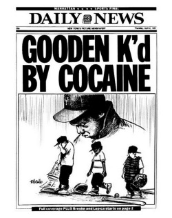 GOODEN K&rsquo;D BY COCAINE - NY DAILY NEWS - [APRIL, 1987]