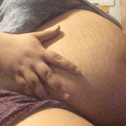 akemicakes: 2 videos for the price of one! Both videos contain stuffed bellies &amp; burping, one video focuses on me talking about how fat I am and how much bigger I want to be and the other video focuses on me rubbing my belly after a HUGE meal