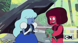 fusion-mom:  I love that Ruby’s train of thought goes “… cute Earth thing? Ooh, lemme give it to Sapphire!” This ship is everything sweet and good about romance and I just can’t get over it. 5,750 years later and they’re as in love as they’ve