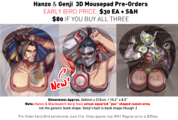 shattered-earth:  New BLACKWATCH GENJI mouse pad pre-orders! HERE: shattered-earth.tumblr.com/storenvy  I’m also bringing back the original two, butt genji and pec hanzo :) Both hanzo and black watch genji use PEC shaped mousepad molds, not the rounder