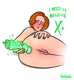 Patreon reward for PernicketyPony!Scully (from x-files) giving herself an anal probe. :3&gt; Support me on Patreon to help me make more of these (also comics)