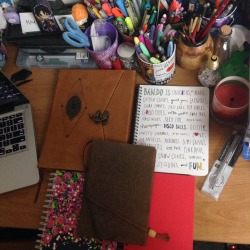 apastelpinkunicorn:  My journals journaling-junkie some of them are my art journals, some are for my personal thoughts and planner. I plan to make an art journal this year!!!  🙌