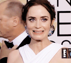 leashys-deactivated20161120:   Emily Blunt being adorable at the 72nd Annual Golden Globe Awards 2015. 
