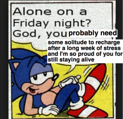 Sonic is a considerate dude.