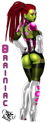 idelacio: Shortstack Brainiac! Everyones favorite evil robbit given the curvy gynoid treatment. I suppose technically Brainiac has no gender but whatever, GENDERSWAP because TnA!  I ended up going forward with a curvaceous and short style. How short?