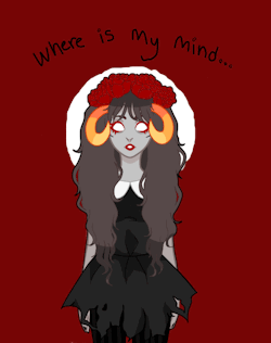 shimmymyjimmies:  baby’s first real homestuck fanart aw  aradia is my baee 