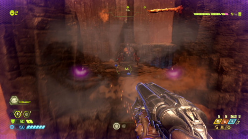 copywriteddad: the-goddamn-doomguy: When you pick up power-ups now you see Doomguy’s face reflected on the visor, staring back at you with angry, glowing eyes. I love it. One of my favorite little touches from Metroid Prime is in Doom now. cant believe