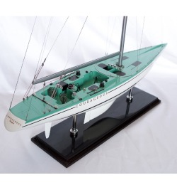 gonautical:  1974 Courageous Sailboat Scaled ModelÂ    Courageous won the the Americaâ€™s Cup in 1974 against challenger Southern Cross. Designed by Olin J. Stephens II.    classic