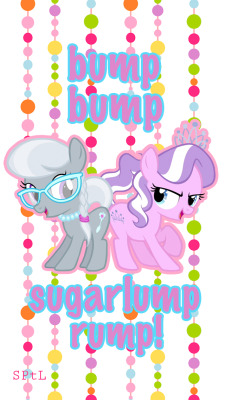 someponytolove:  My Little Pony: Diamond Tiara and Silver Spoon iPhone Wallpapers!  &hellip;why are those two little devils so cute dammit &gt;&gt;