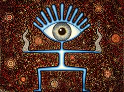 djzentao:  &ldquo; Vision &rdquo; Modern aboriginal art by Cora- Du Chaos naît l’Harmonie 