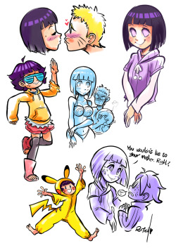 vaporotem:  This is a mama Hinata appreciation doodles.God bless us all.  teehe X3