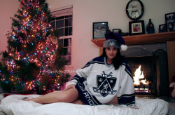Dec 2006I know I didn’t post any from 2004 or 2005, but that’s because we didn’t do any. :( my bad.LA Kings Jersey and Santa hat