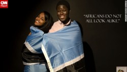 tokenblackconfessions:  Photos from Ithaca College’s African Student Association “Fight the Stereotype” campaign. So important. 