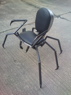 pileofknives:  keezree:  atouchhereandthere:  a terrifying chair that i would never sit in  I want my ass in this immediately    You: rolling around in office chair Me: hanging from the ceiling waiting for prey to walk under me 