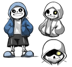 cubewatermelon:  Hoodie Time with the Skelebros