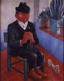 theories-of:  Miguel Covarrubias, The Bone (Rural Schoolteacher) El Hueso (El maestro rural), c. 1940. Oil on canvas, 76.8 x 61.5 cm 