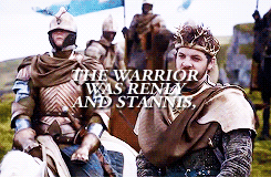 gendry-deactivated20190326:  The Warrior was Renly and Stannis, Robb and Robert, Jaime Lannister and Jon Snow. She even glimpsed Arya in those lines, just for an instant. - Catelyn, A Clash of Kings 