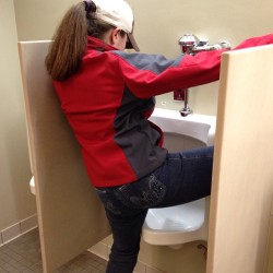ipstanding:  Trying to use the urinal…. 