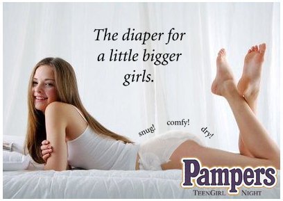 Cute teen gets her diaper