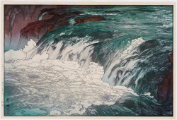 ufansius:  Hiroshi Yoshida.Â Rapids at the Upper Reaches of Tone River. 1928. 