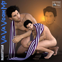 VaVaVoom  for Michael 7 is a pose set made for Michael 7 (12 poses), and  corresponding genital poses. Always SET LIMITS ON when prompted by DAZ  Studio. Included in this set are several props used for every pose with  two shape options. This is 36% off
