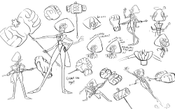 colin-howard:  Here are some concepts for Sardonyx I did! The first page was all riffing off of  Rebecca’s initial design.