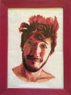 lucynyuelf: Welp, I guess I know who will smile at me everyday. It’s you, @markiplier! ^^ Happy 28th Birthday, Mark Edward Fischbach! I made this cross-stitch in a month, and boi! That was worth it! I hope you like it! ^_^Thank you so much for making