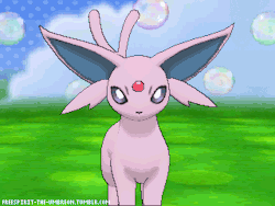 freespirit-the-umbreon:  I think Espeon has a very cute idle animation when it’s happy, but that’s just me. Note: Every 3rd frame has been removed and colors have been dropped to 128 due to Tumblr limitations. View the more smoother and higher quality