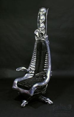 thefabulousweirdtrotters:  H R Giger - Giger-Owned Aluminium Harkonnen “Capo” Chair     