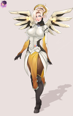law-zilla:Mama Mercy is ready!(High-res/Bikini/Lingerie/Special/Nude versions) at my Patreon or in Gumroad for direct purchase!Thanks for the support &lt;3