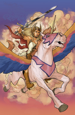 comicsforever:  She-Ra // artwork by Terry Dodson And Rachel Dodson (2013) Variant cover art for Masters Of The Universe #1 published  by Dc Comics  She Ra!!! :-)))