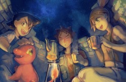 alternative-pokemon-art:  Artist Misty, Brock, and Ash by request. 