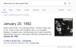dat-soldier: 25 years ago, Ice Cube had a good day.  26 years man