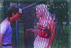 fuckyeahdirectors:  Harmony Korine and Chloe Sevigny on the set of Gummo (1997). 