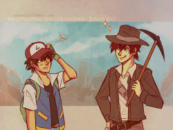 feranelia:   Palletshipping Day - 3 days left  Gary Indiana Jones Oak on the case to solve the ancient mysteries of Pokémon. Ash is not impressed.
