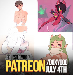 Hey everybody!Got some promo for the weekly content packs over at my Patreon.Got a wide variety of content this week, so there’s a little bit for everyone.I intend to release content late tomorrow morning/early afternoon (July 5th,) to allow for some