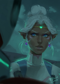 the-exsalted-one:  //cries into hands// i just wanted to paint alien space princess anime eyes this got so out o f hand 