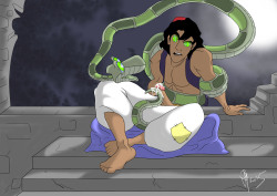 brynhexx:  Aladdin Hypnotized and Seduced by Kaa (FULL) 