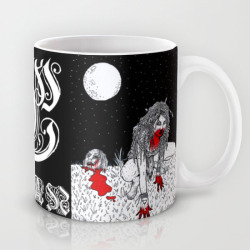 lycan-art:  NEW MUGS AVAILABLE NOW!  Big thanks to praise-the-witch for helping me with these.  Go check them out! http://society6.com/lycanart/mugs 