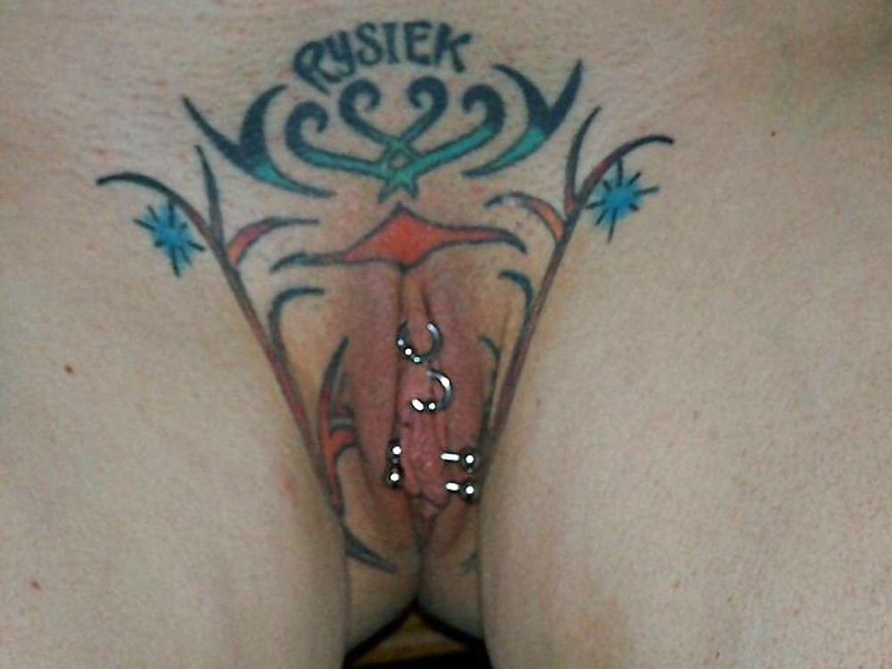 Extreme piercing pussy tattoos