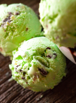 do-not-touch-my-food:  Mint Chocolate Chunk Ice Cream 