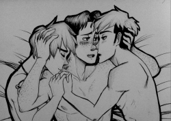 marcobodtschickennuggets:  Oh my god what have I done I am a 17 year old girl I should not be drawing these things but whatever it’s erejeanmarco  I used to be conflicted about erejean but now with the magical thing called a polyamorous relationship